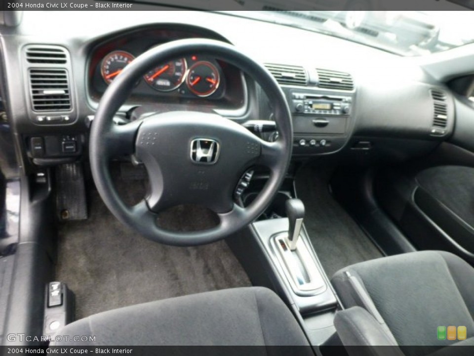 Black Interior Prime Interior for the 2004 Honda Civic LX Coupe #77265203