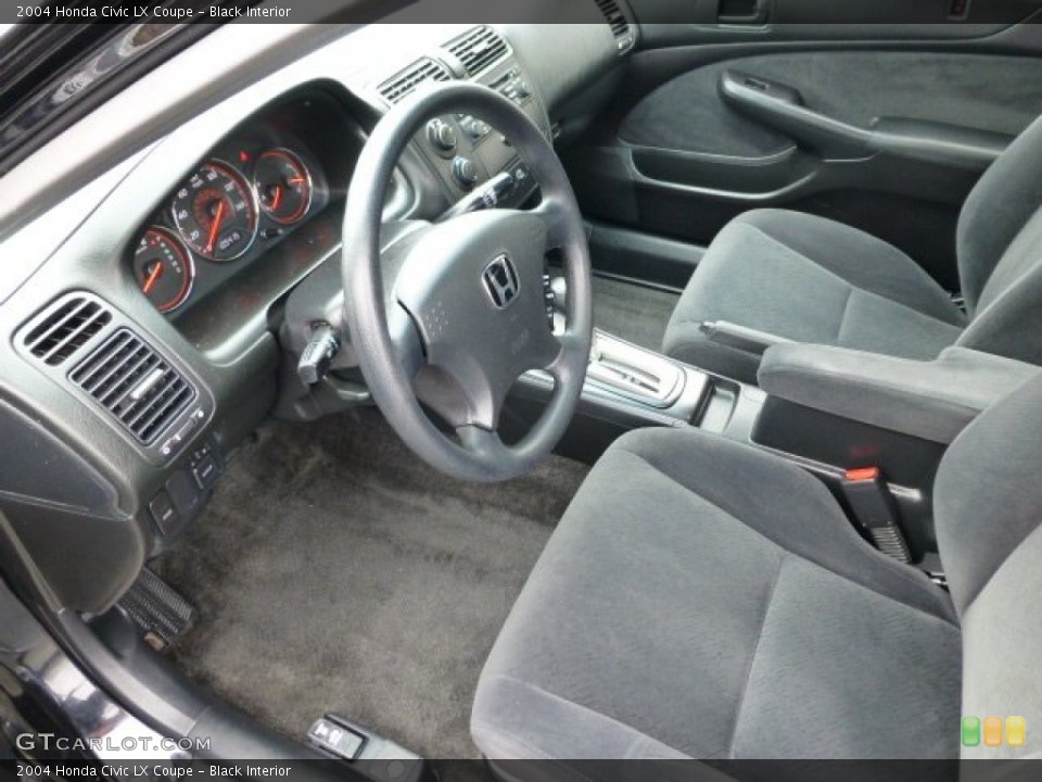 Black Interior Prime Interior for the 2004 Honda Civic LX Coupe #77265224