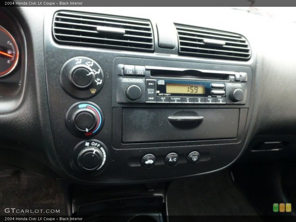 Black Interior Controls for the 2004 Honda Civic LX Coupe #77265277