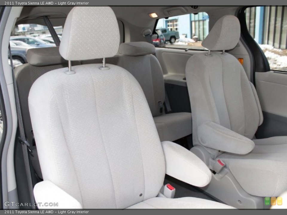 Light Gray Interior Rear Seat for the 2011 Toyota Sienna LE AWD #77265281