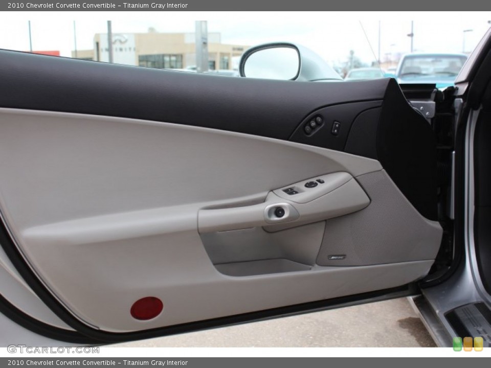 Titanium Gray Interior Door Panel for the 2010 Chevrolet Corvette Convertible #77265410