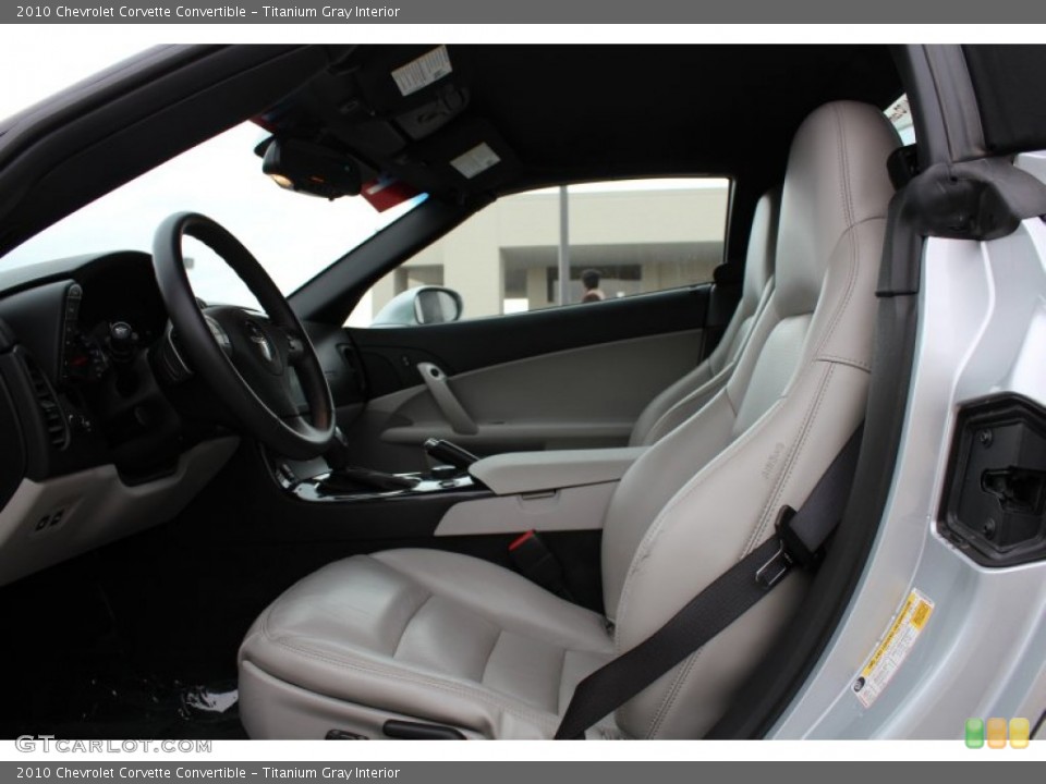 Titanium Gray Interior Photo for the 2010 Chevrolet Corvette Convertible #77265421