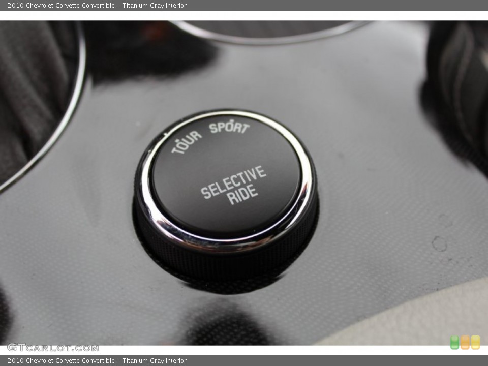 Titanium Gray Interior Controls for the 2010 Chevrolet Corvette Convertible #77265488