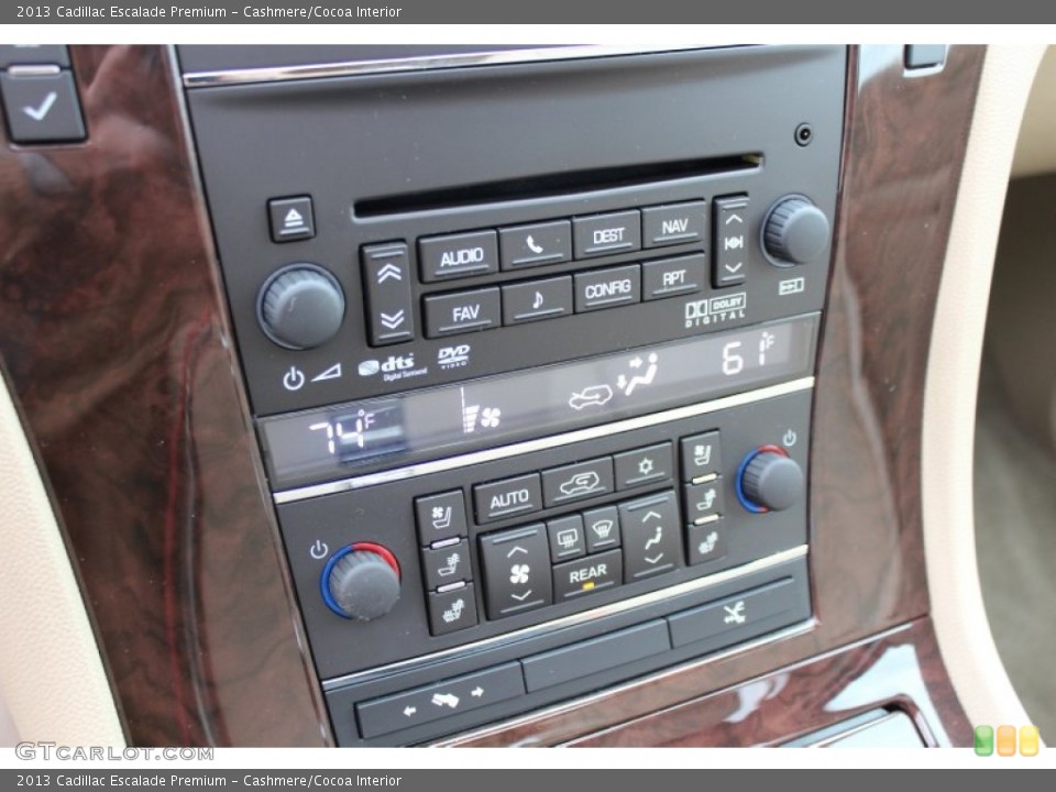 Cashmere/Cocoa Interior Controls for the 2013 Cadillac Escalade Premium #77266685