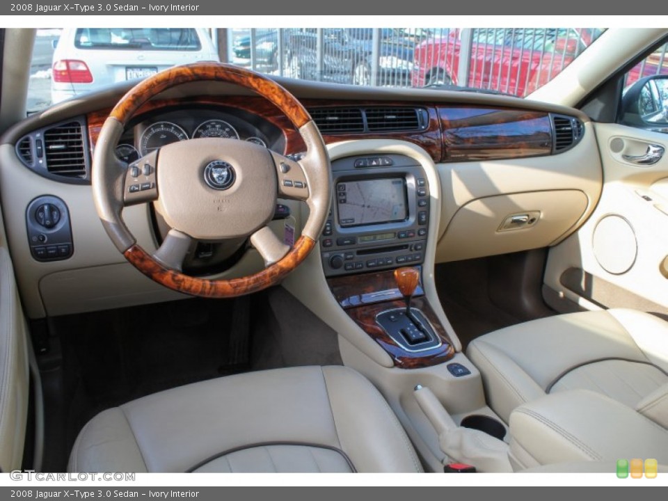 Ivory 2008 Jaguar X-Type Interiors