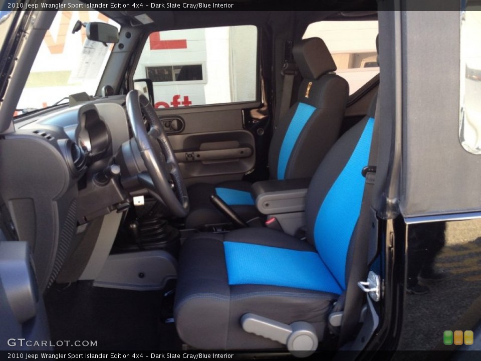 Dark Slate Gray/Blue Interior Photo for the 2010 Jeep Wrangler Sport Islander Edition 4x4 #77267996