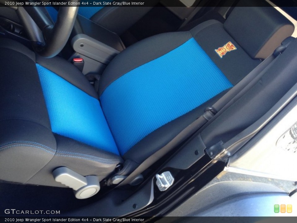 Dark Slate Gray/Blue Interior Front Seat for the 2010 Jeep Wrangler Sport Islander Edition 4x4 #77267999