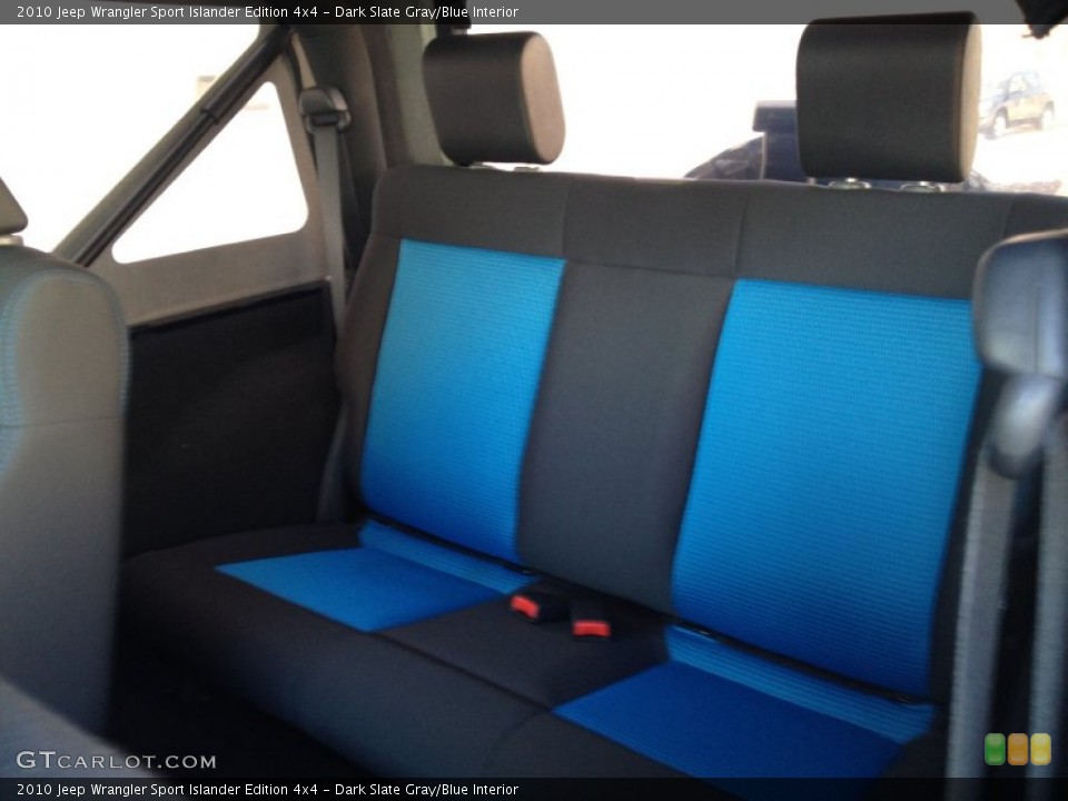 Dark Slate Gray/Blue Interior Rear Seat for the 2010 Jeep Wrangler Sport Islander Edition 4x4 #77268014