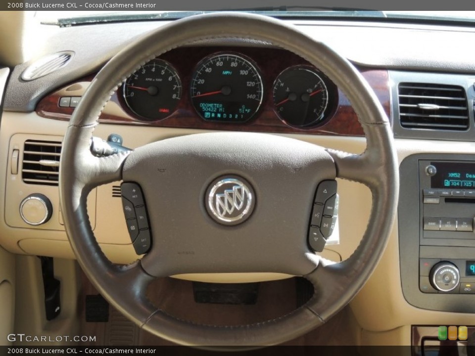 Cocoa/Cashmere Interior Steering Wheel for the 2008 Buick Lucerne CXL #77268173