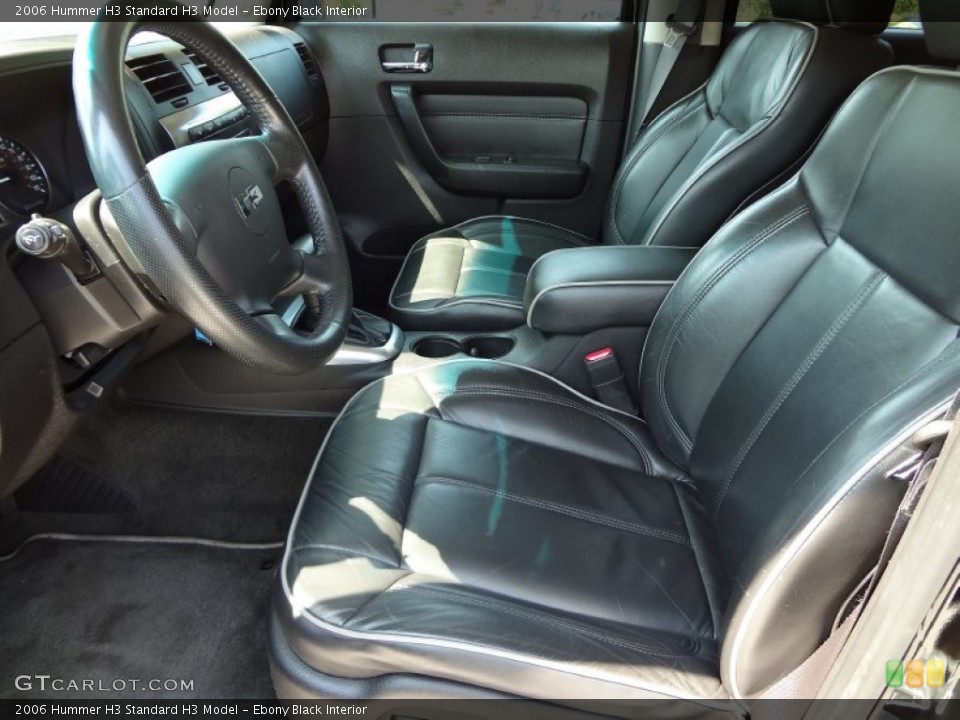 Ebony Black Interior Front Seat for the 2006 Hummer H3  #77268626
