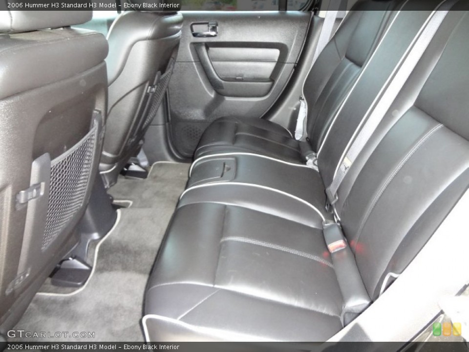 Ebony Black Interior Rear Seat for the 2006 Hummer H3  #77268629