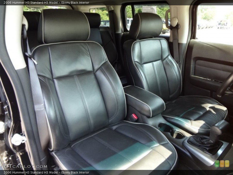 Ebony Black Interior Front Seat for the 2006 Hummer H3  #77268653