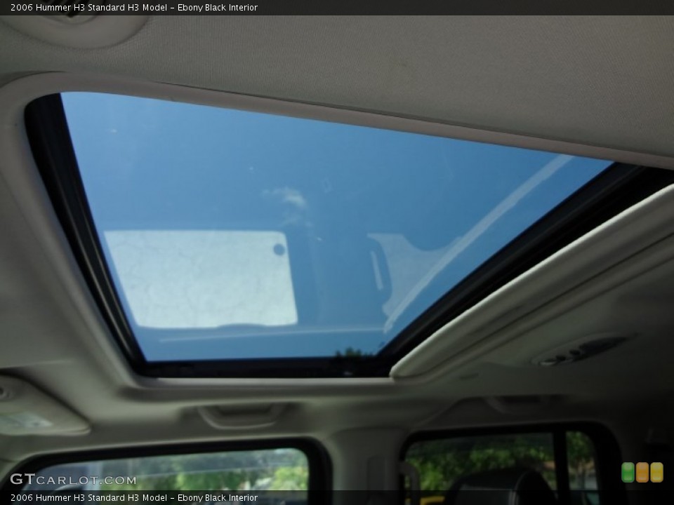 Ebony Black Interior Sunroof for the 2006 Hummer H3  #77268686