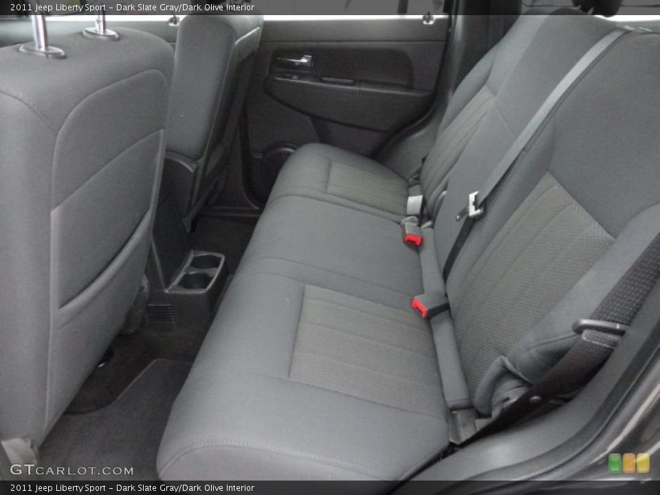 Dark Slate Gray/Dark Olive Interior Rear Seat for the 2011 Jeep Liberty Sport #77268704
