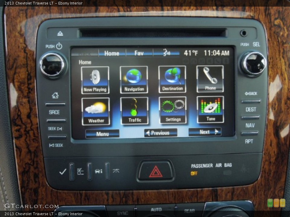 Ebony Interior Controls for the 2013 Chevrolet Traverse LT #77269337
