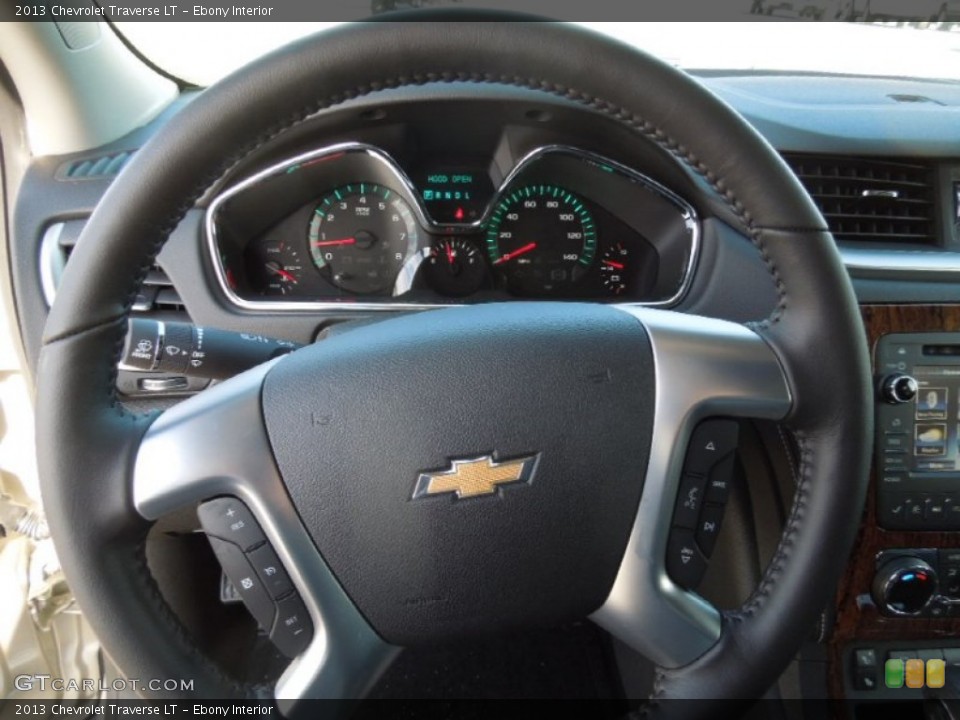 Ebony Interior Steering Wheel for the 2013 Chevrolet Traverse LT #77269340