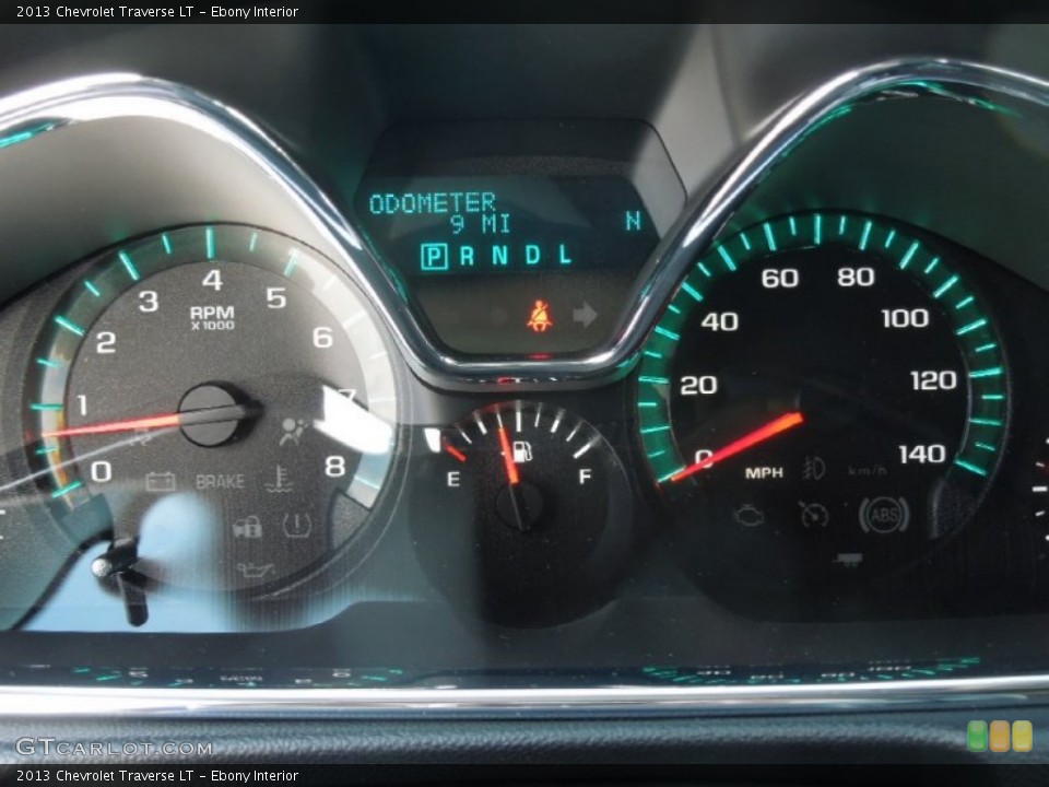Ebony Interior Gauges for the 2013 Chevrolet Traverse LT #77269343