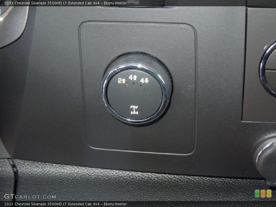 Ebony Interior Controls for the 2013 Chevrolet Silverado 3500HD LT Extended Cab 4x4 #77269469