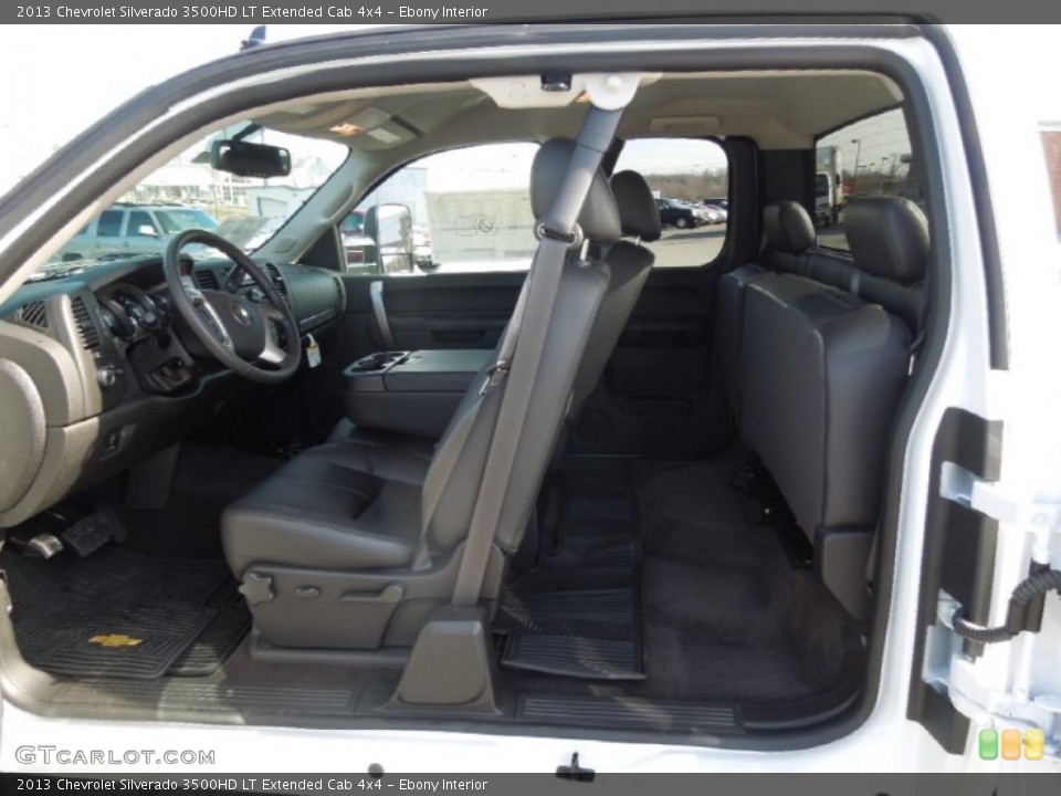 Ebony Interior Photo for the 2013 Chevrolet Silverado 3500HD LT Extended Cab 4x4 #77269487