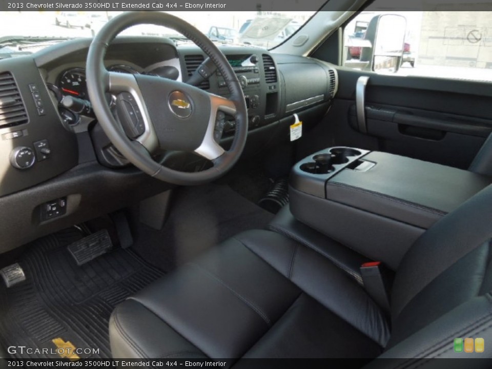 Ebony Interior Photo for the 2013 Chevrolet Silverado 3500HD LT Extended Cab 4x4 #77269511