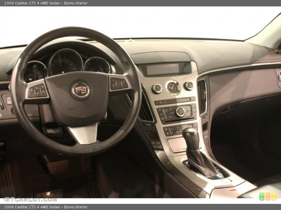 Ebony Interior Dashboard for the 2009 Cadillac CTS 4 AWD Sedan #77269538