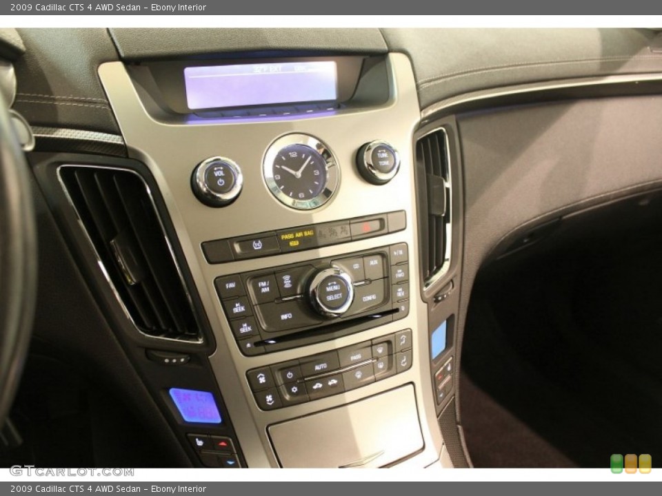 Ebony Interior Controls for the 2009 Cadillac CTS 4 AWD Sedan #77269550