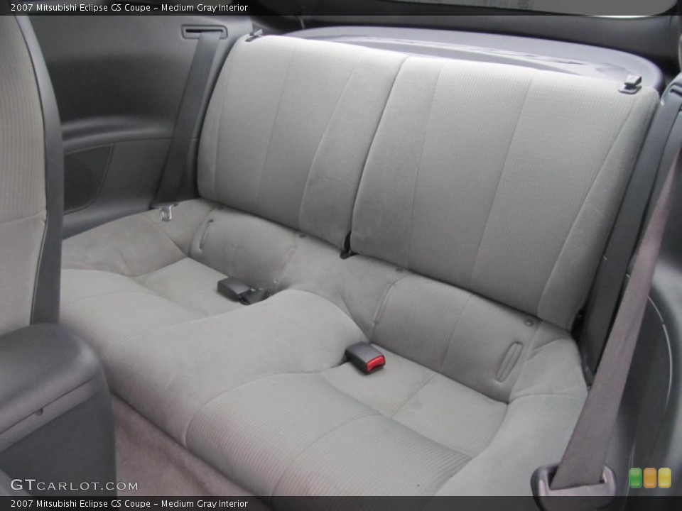 Medium Gray Interior Rear Seat for the 2007 Mitsubishi Eclipse GS Coupe #77271248