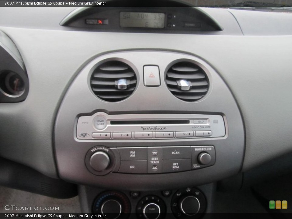 Medium Gray Interior Controls for the 2007 Mitsubishi Eclipse GS Coupe #77271348