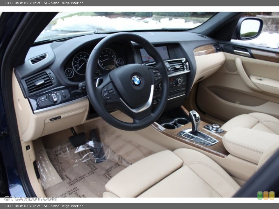 Sand Beige Interior Prime Interior for the 2013 BMW X3 xDrive 35i #77271977