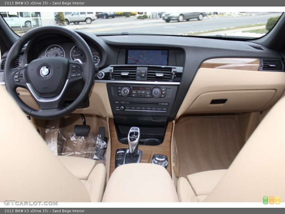 Sand Beige Interior Dashboard for the 2013 BMW X3 xDrive 35i #77272046