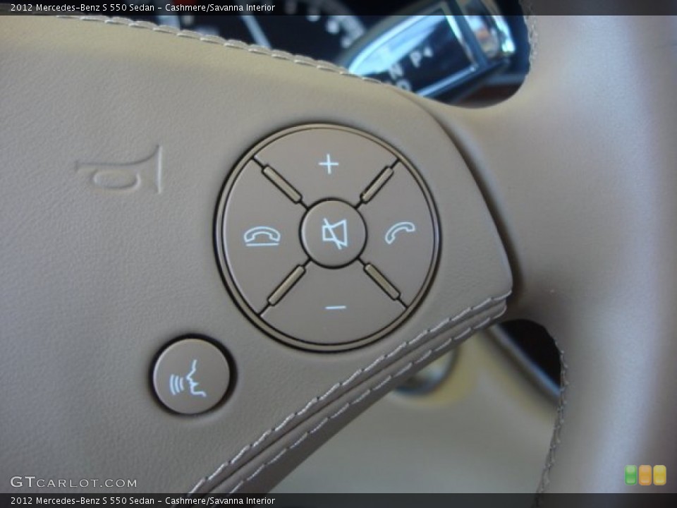 Cashmere/Savanna Interior Controls for the 2012 Mercedes-Benz S 550 Sedan #77272355