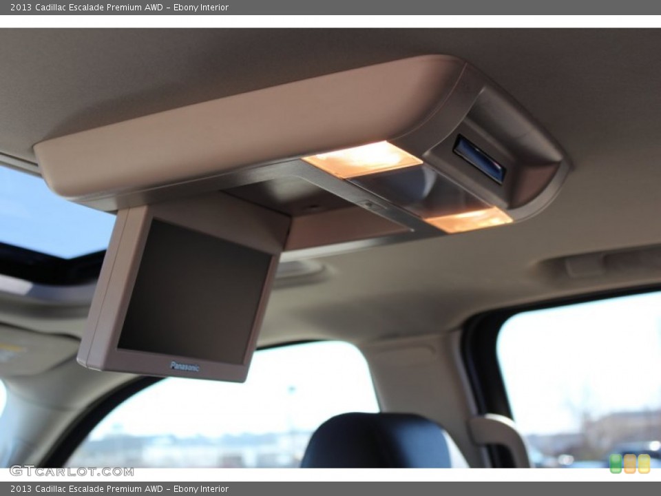 Ebony Interior Entertainment System for the 2013 Cadillac Escalade Premium AWD #77272544