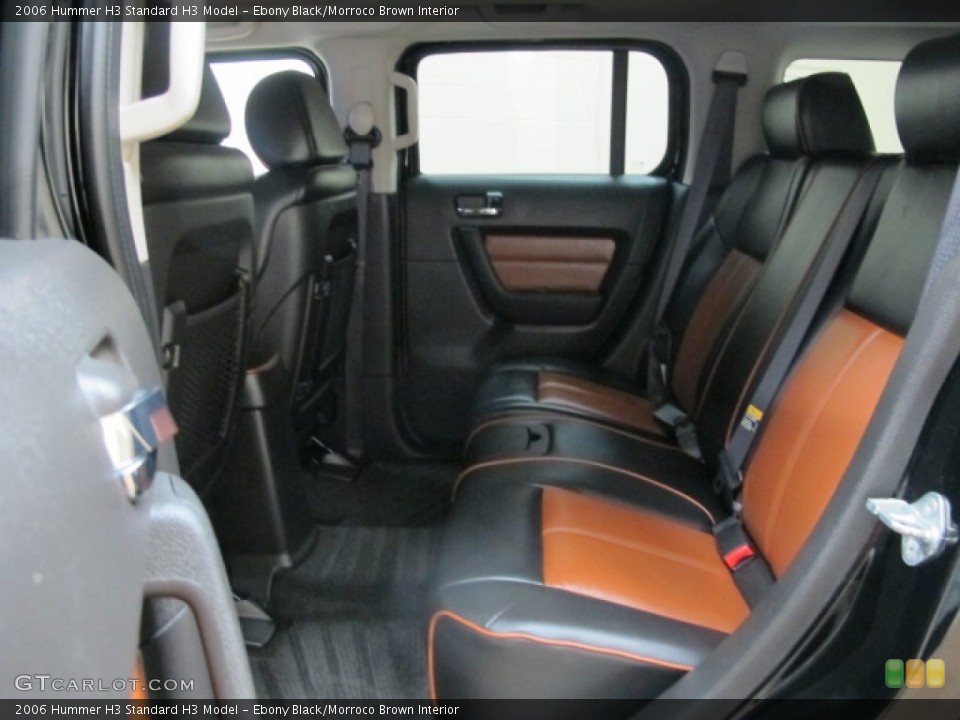 Ebony Black/Morroco Brown Interior Rear Seat for the 2006 Hummer H3  #77274077