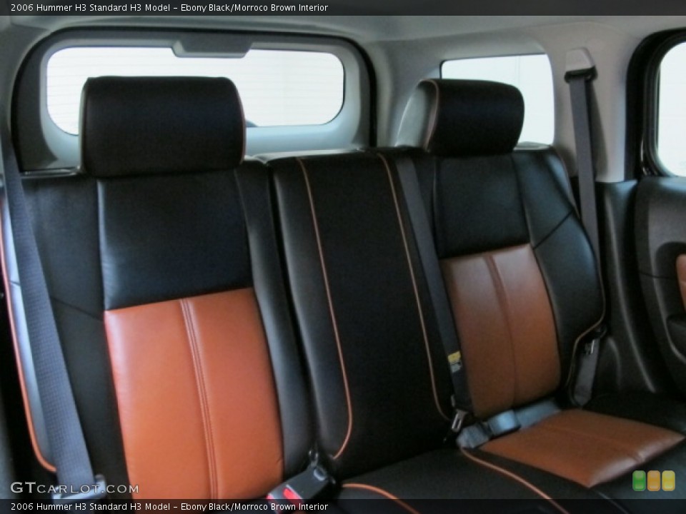 Ebony Black/Morroco Brown Interior Rear Seat for the 2006 Hummer H3  #77274153