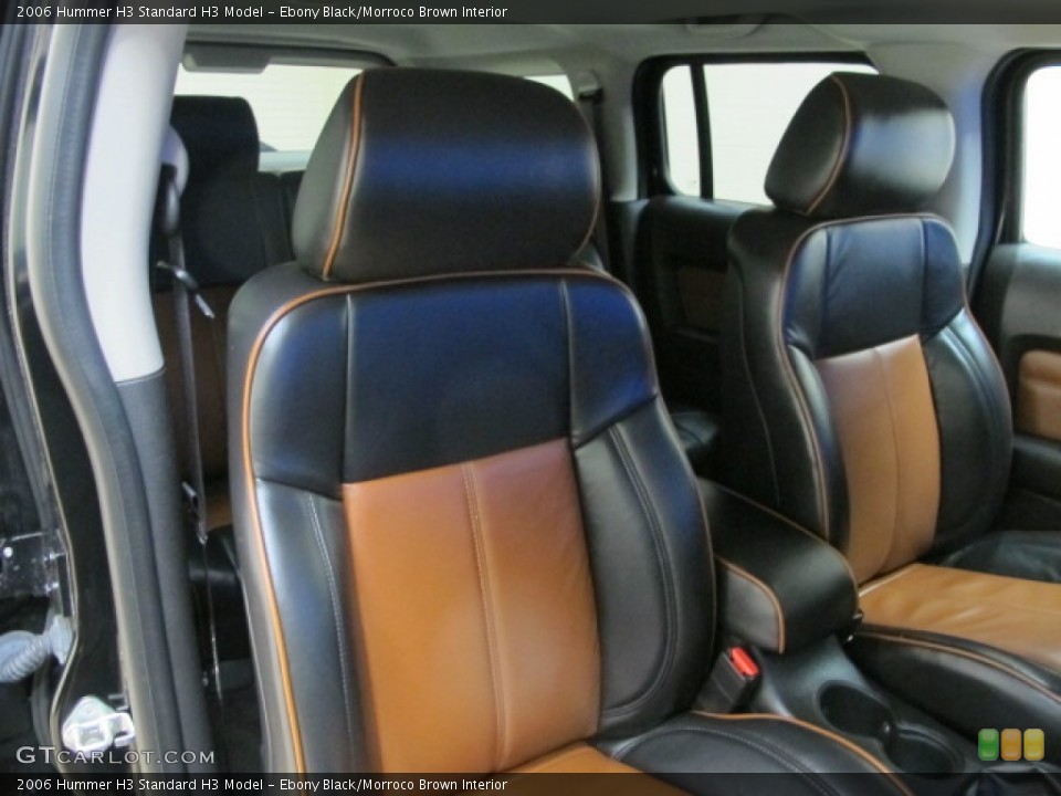 Ebony Black/Morroco Brown Interior Front Seat for the 2006 Hummer H3  #77274209