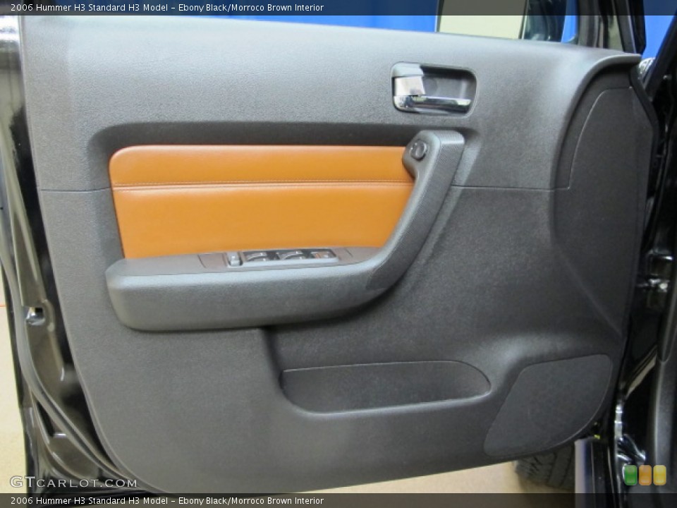 Ebony Black/Morroco Brown Interior Door Panel for the 2006 Hummer H3  #77274473