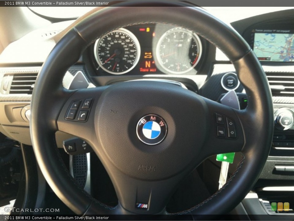 Palladium Silver/Black Interior Steering Wheel for the 2011 BMW M3 Convertible #77275046