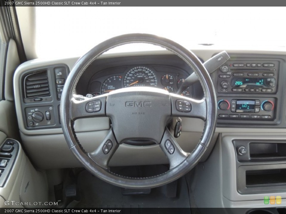 Tan Interior Steering Wheel for the 2007 GMC Sierra 2500HD Classic SLT Crew Cab 4x4 #77275166