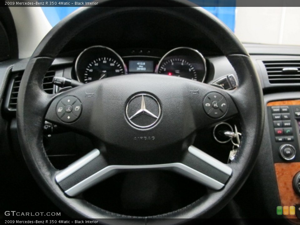 Black Interior Steering Wheel for the 2009 Mercedes-Benz R 350 4Matic #77276058