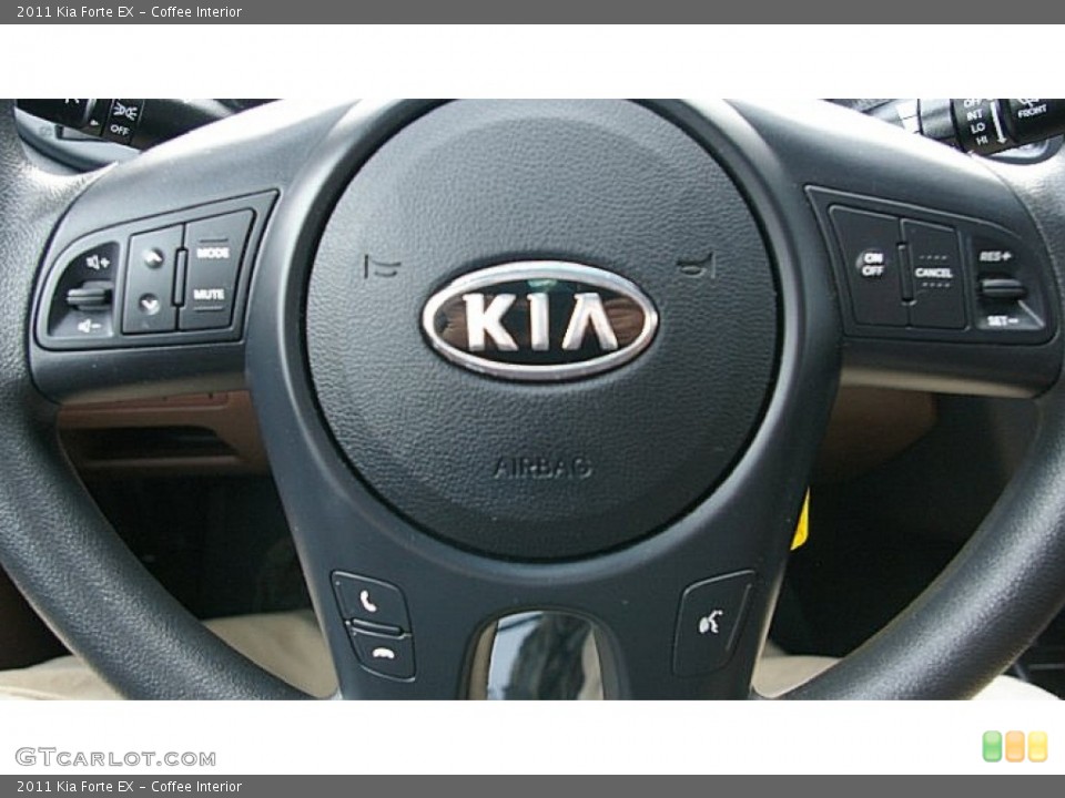 Coffee Interior Steering Wheel for the 2011 Kia Forte EX #77277218