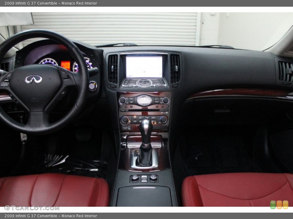 Monaco Red Interior Dashboard for the 2009 Infiniti G 37 Convertible #77277629