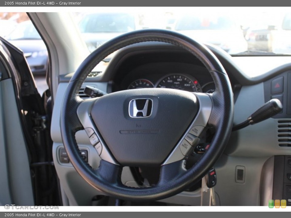Gray Interior Steering Wheel for the 2005 Honda Pilot EX-L 4WD #77280869