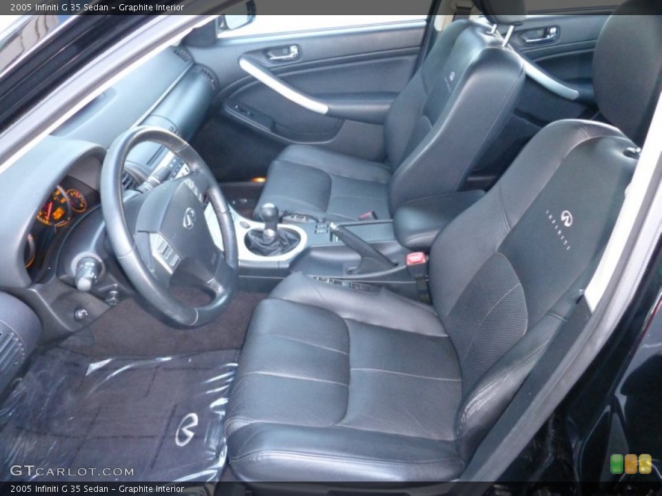 Graphite Interior Front Seat for the 2005 Infiniti G 35 Sedan #77281451