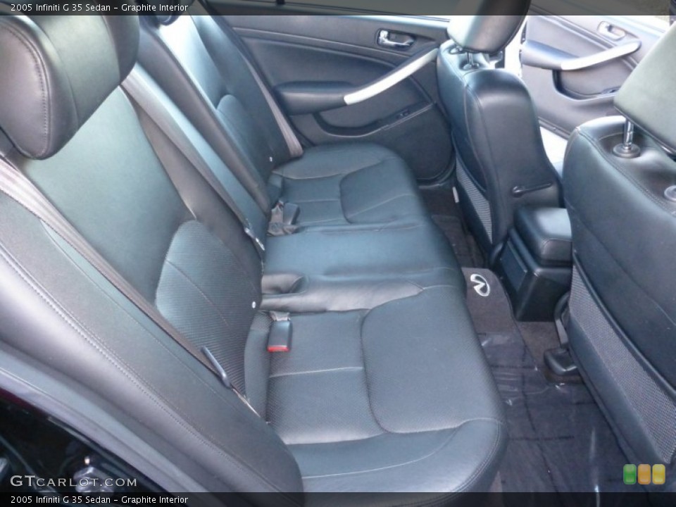 Graphite Interior Rear Seat for the 2005 Infiniti G 35 Sedan #77281569