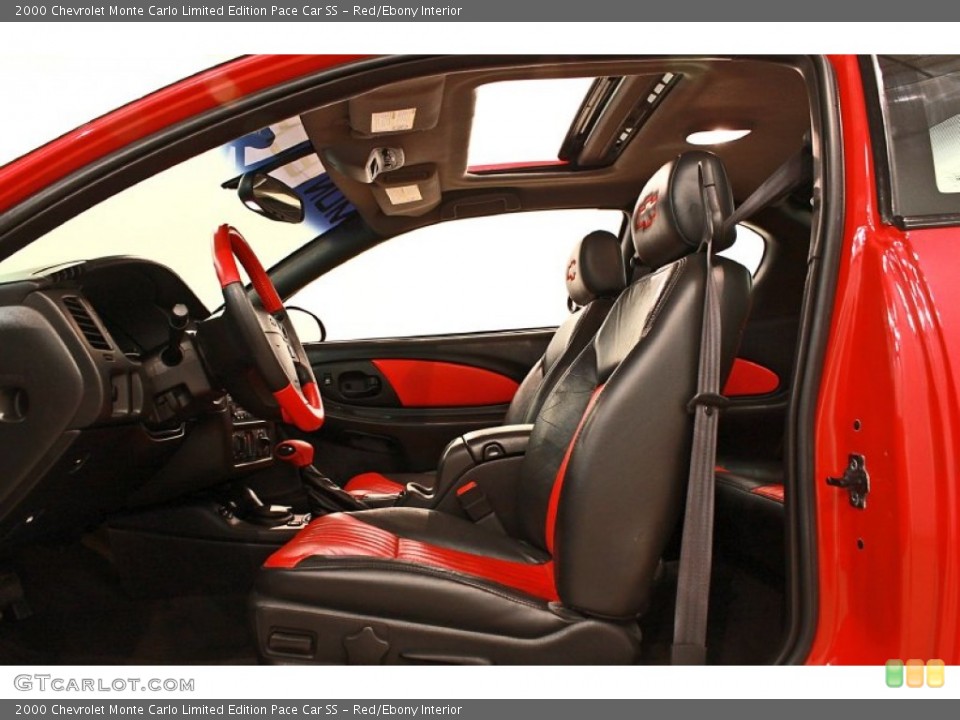 Red/Ebony Interior Photo for the 2000 Chevrolet Monte Carlo Limited Edition Pace Car SS #77281937