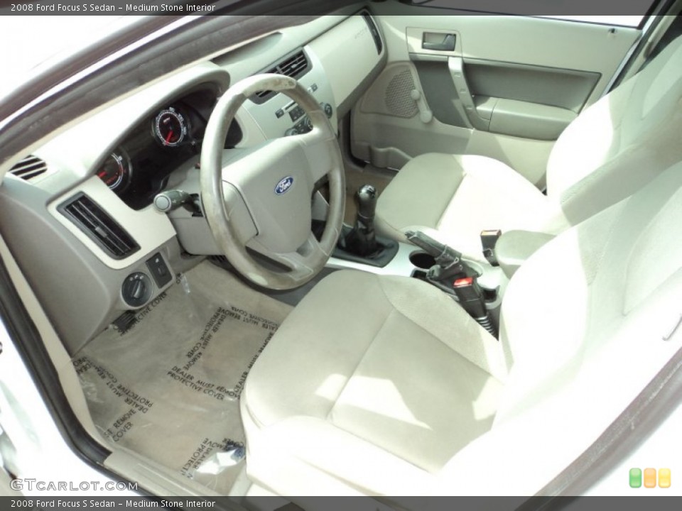 Medium Stone Interior Photo for the 2008 Ford Focus S Sedan #77283007
