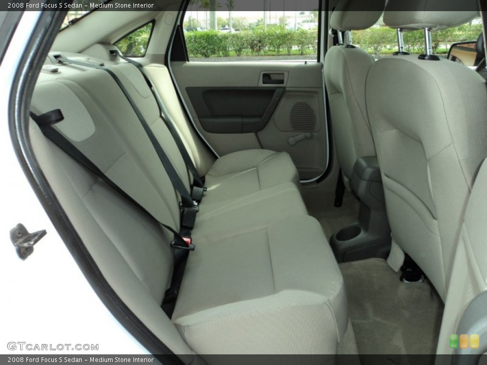 Medium Stone Interior Rear Seat for the 2008 Ford Focus S Sedan #77283128