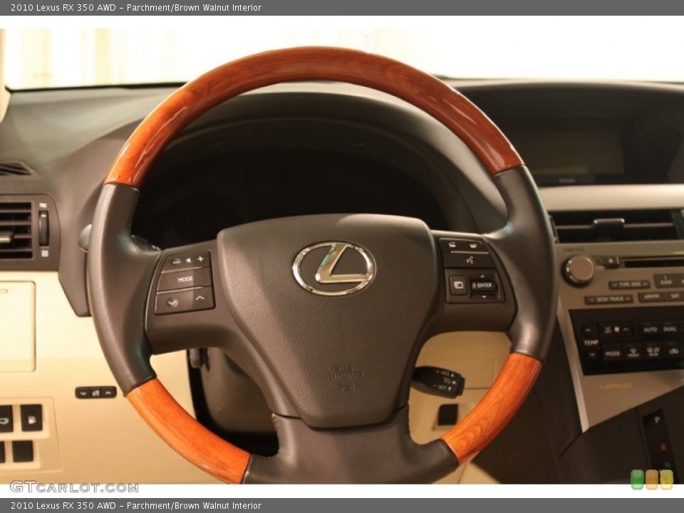 Parchment/Brown Walnut Interior Steering Wheel for the 2010 Lexus RX 350 AWD #77283267