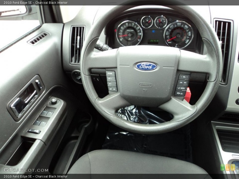 Charcoal Black Interior Steering Wheel for the 2010 Ford Edge SE #77283998