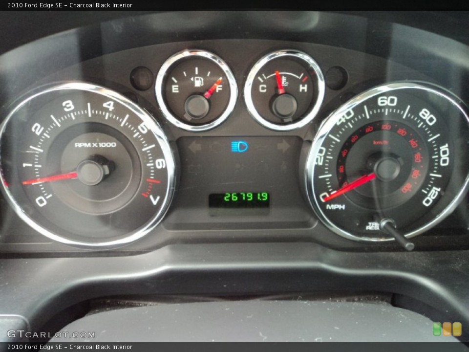 Charcoal Black Interior Gauges for the 2010 Ford Edge SE #77284154